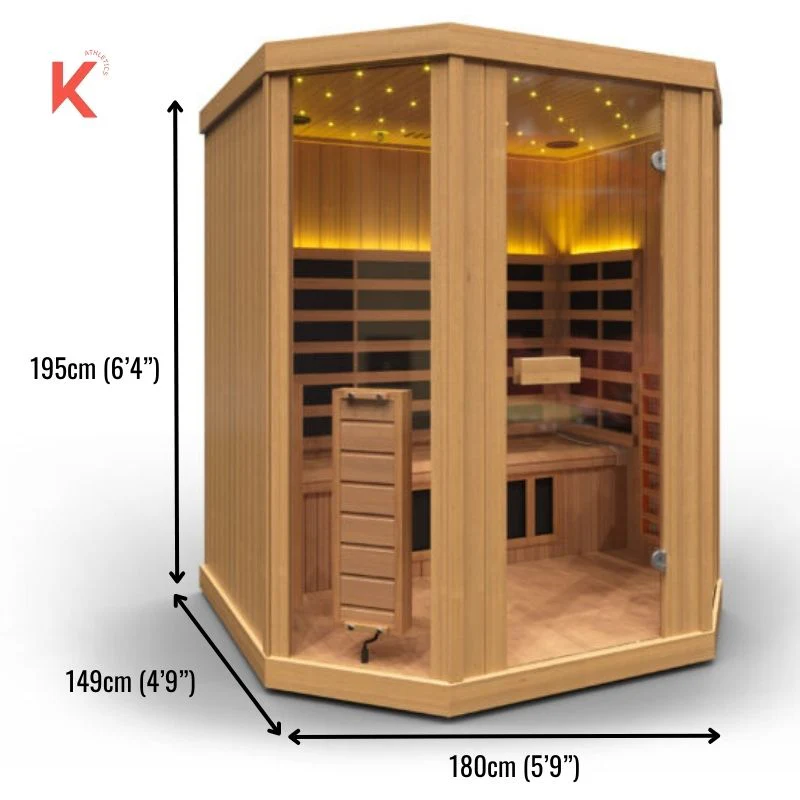 3 Person Gentle Heatwave Vision T3 Infrared Sauna - Image 3