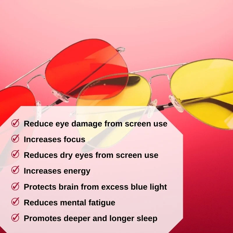 Red Light Rising Hypnos Blue Blocking Glasses - Image 10
