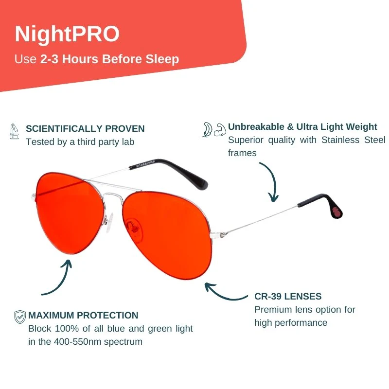 Red Light Rising Hypnos Blue Blocking Glasses - Image 7