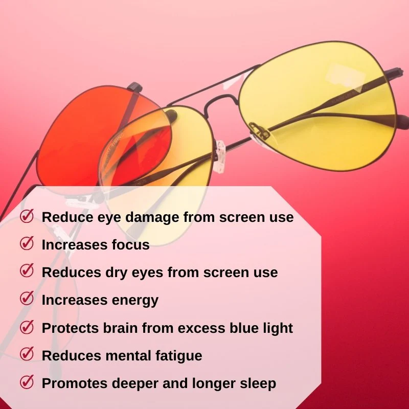 Red Light Rising Morpheus Blue Blocking Glasses - Image 6