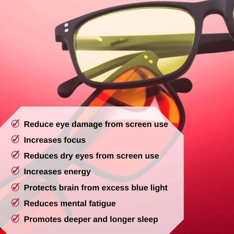 Red Light Rising Nyx Blue Blocking Glasses - Image 10